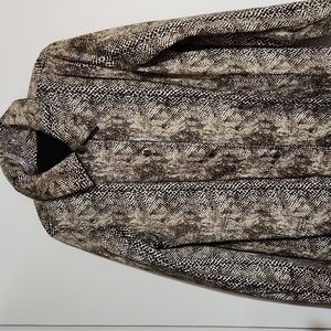 Michael Kors woman Black Animal Skin Raincoat medium